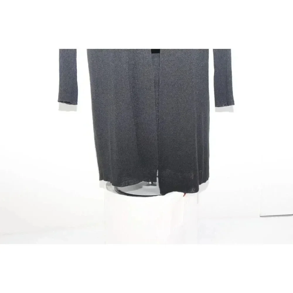 Eileen Fisher Black Open Front Knit Cardigan Size XS Womens - Picture 4 of 9